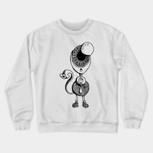 tiny monster with big eye Crewneck Sweatshirt